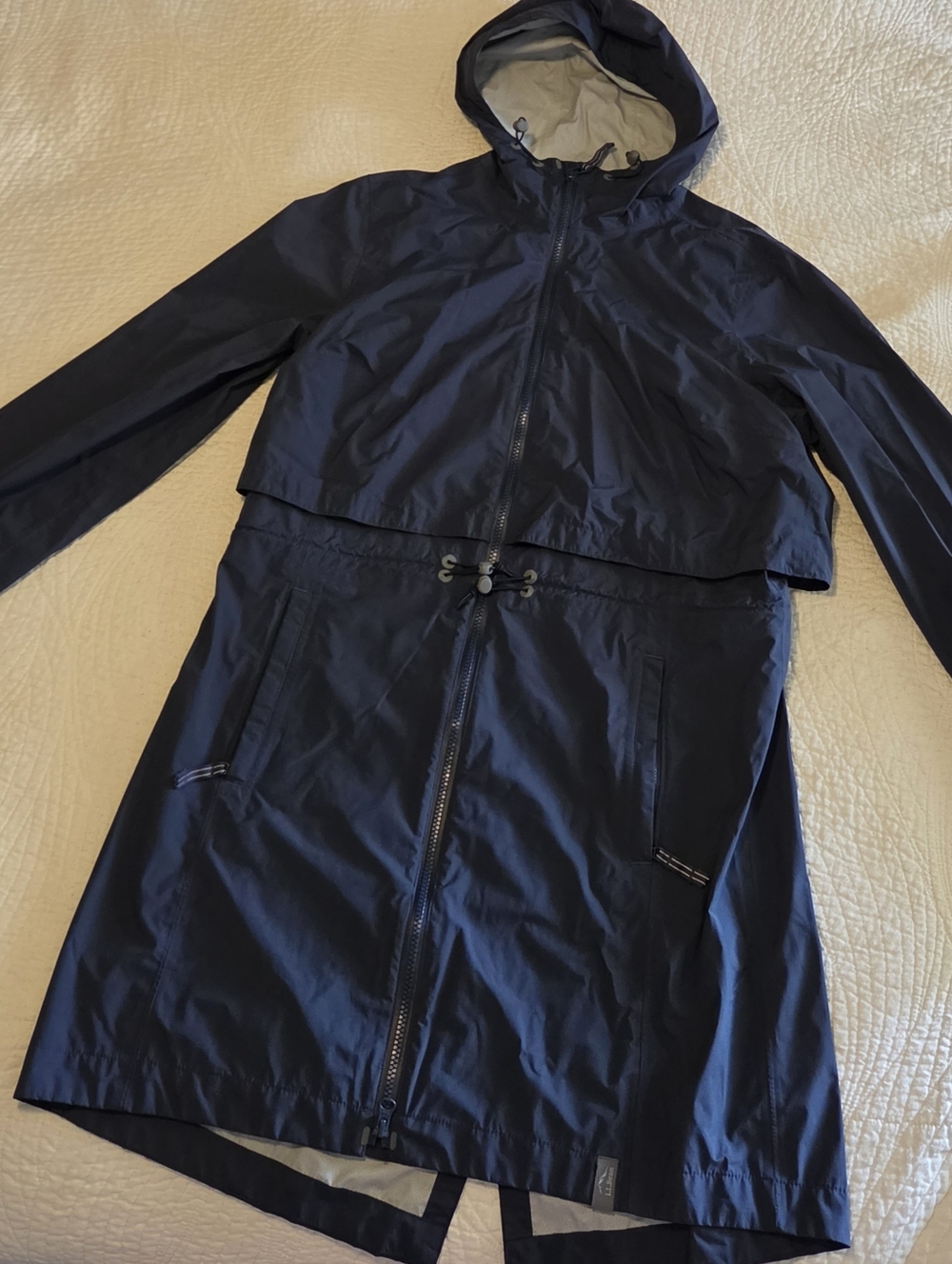L.L. Bean Women's Meridian Rain Coat, Size Medium